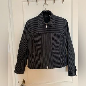 Studio Jax lined pinstriped women’s coat